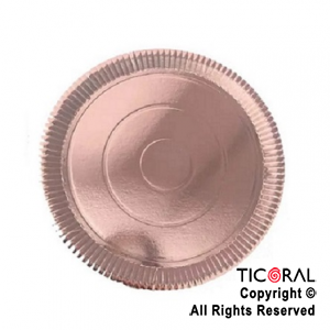 PLATO LAMINADO ROSA GOLD N.25 25CM x 10
